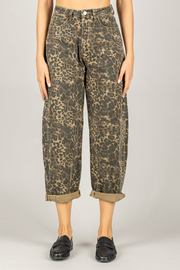 TENSIONE IN - 37513 - JEANS BALOON MACULATO