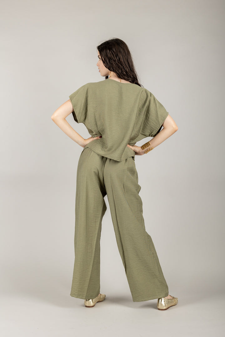 TENSIONE IN - 25C7935 - BLUSA SCOLLO A V MANICA CORTA