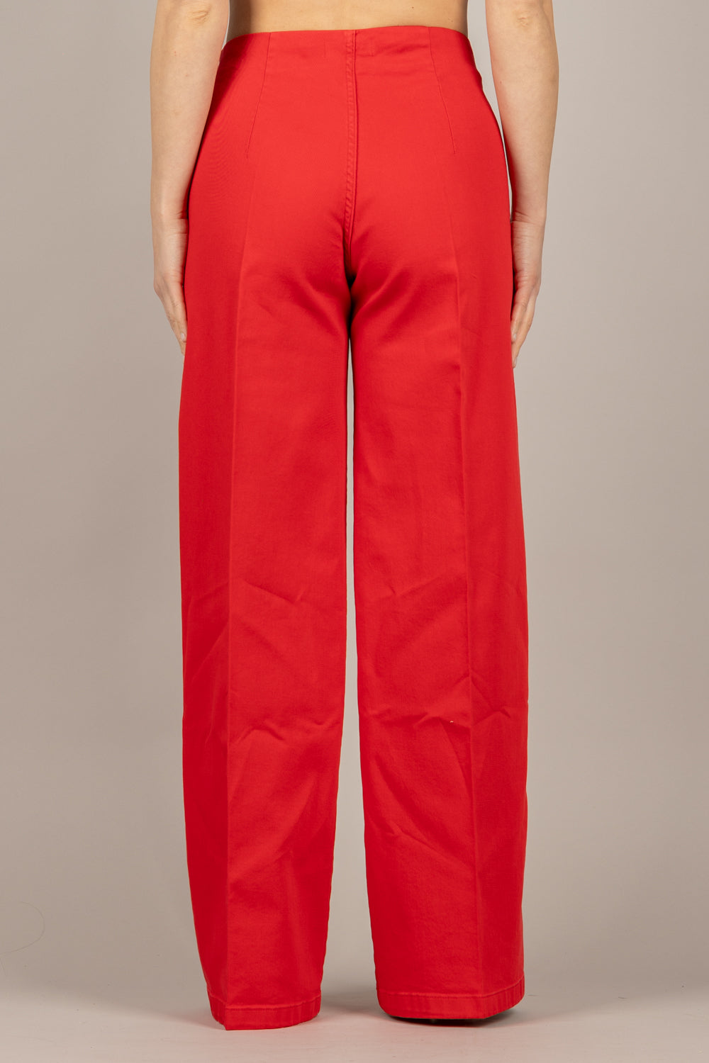 TENSIONE IN - CJ12721 - JEANS CON TASCHINI FRONTALI ROSSO