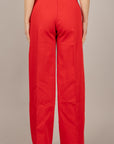TENSIONE IN - CJ12721 - JEANS CON TASCHINI FRONTALI ROSSO