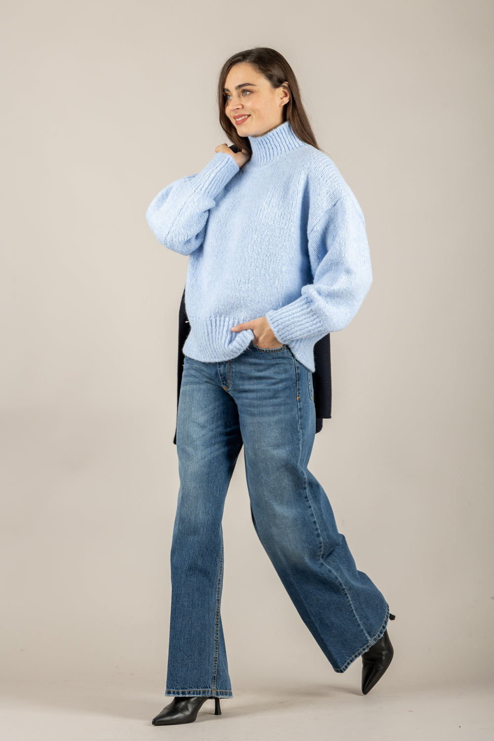 VICOLO - 33062F - MAGLIA COLLO ALTO