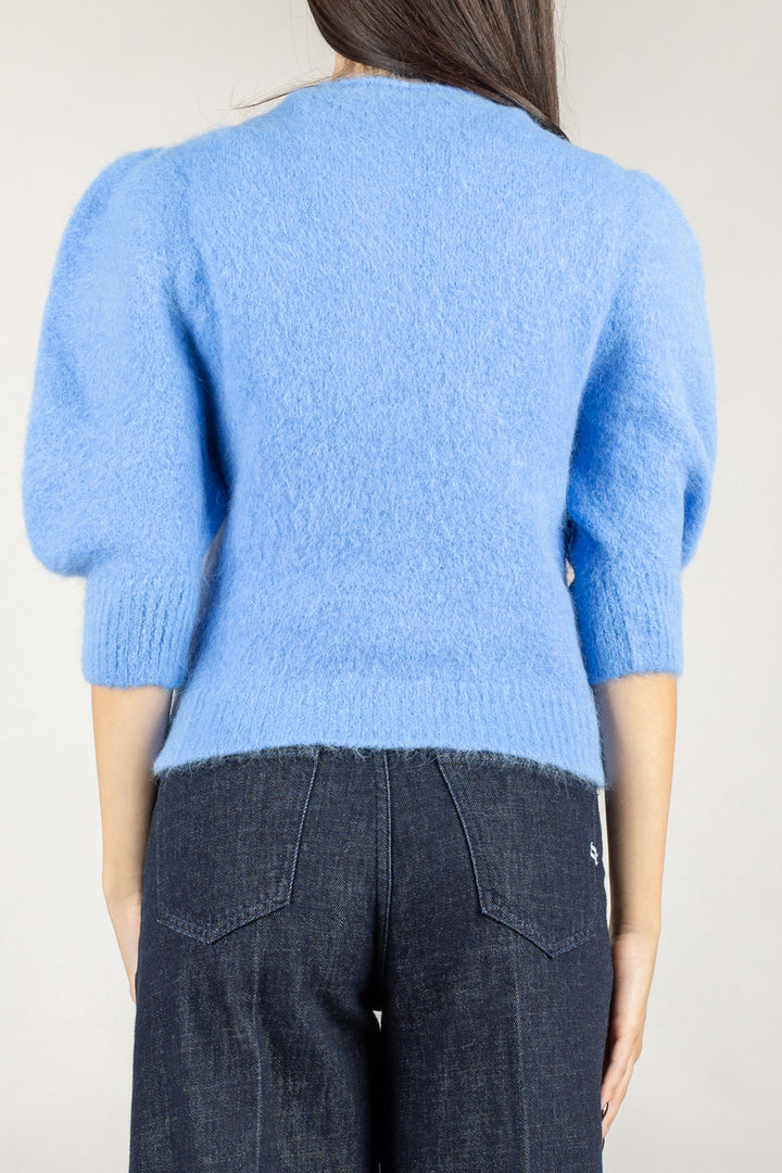 KONTATTO - 3M0873C - CARDIGAN IN MOHAIR MANICA PALLONCINO