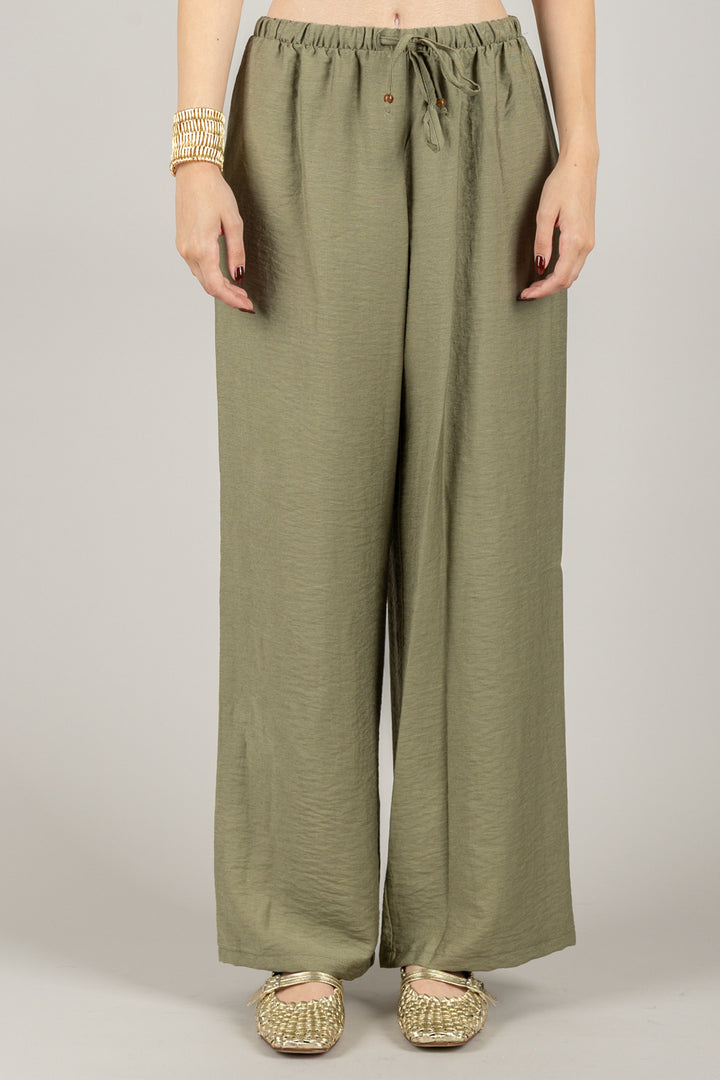 TENSIONE IN - 25P7926 - PANTALONE FLUIDO CON COULISSE