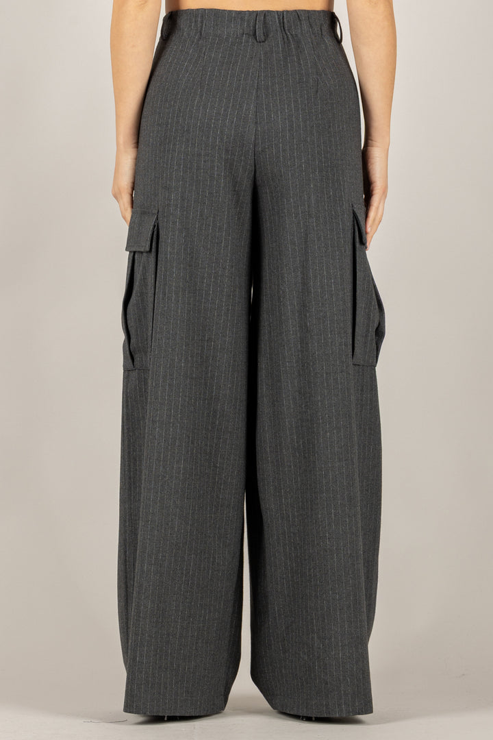 VICOLO - TF1986 - PANTALONE CARGO GESSATO