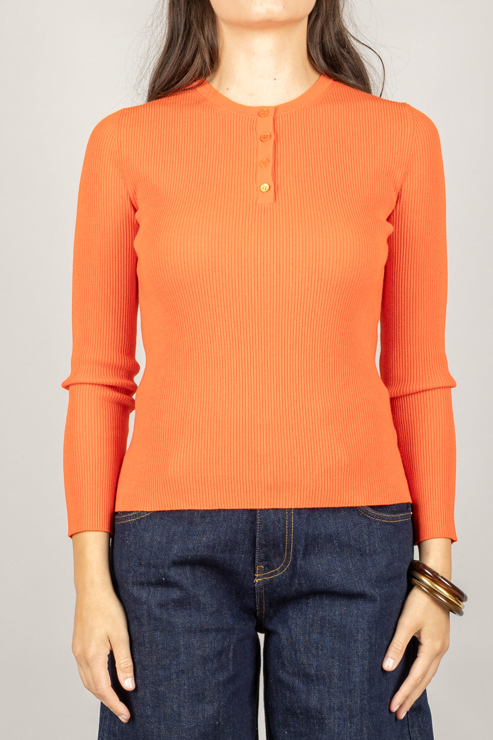 VICOLO - 22125F - MAGLIA COSTINE CON BOTTONCINI