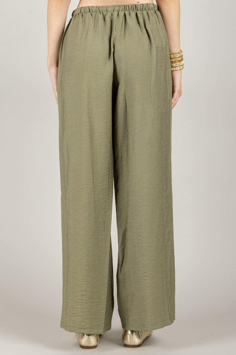 TENSIONE IN - 25P7926 - PANTALONE FLUIDO CON COULISSE