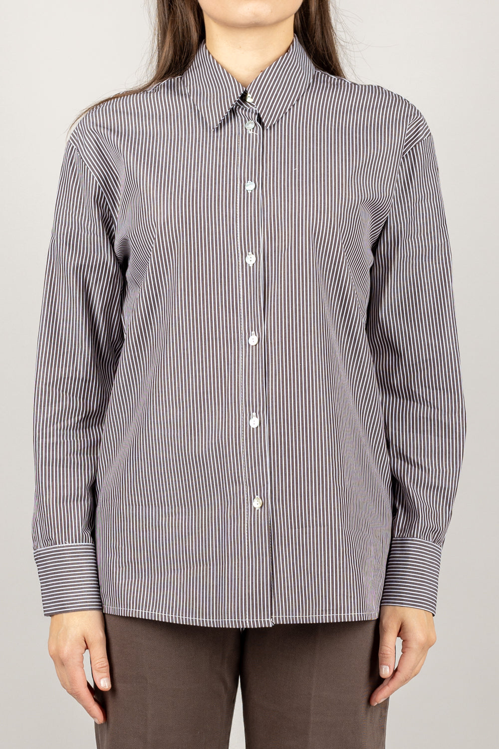 TENSIONE IN - 26C965 - CAMICIA OVER GESSATA