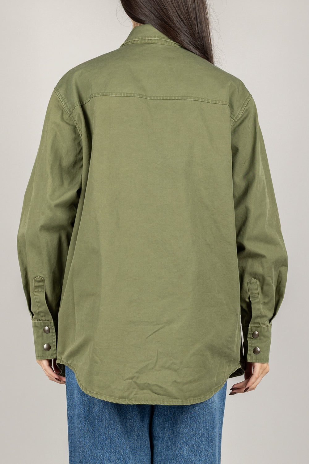 TENSIONE IN - 37716 - CAMICIA OVER CON TASCONI