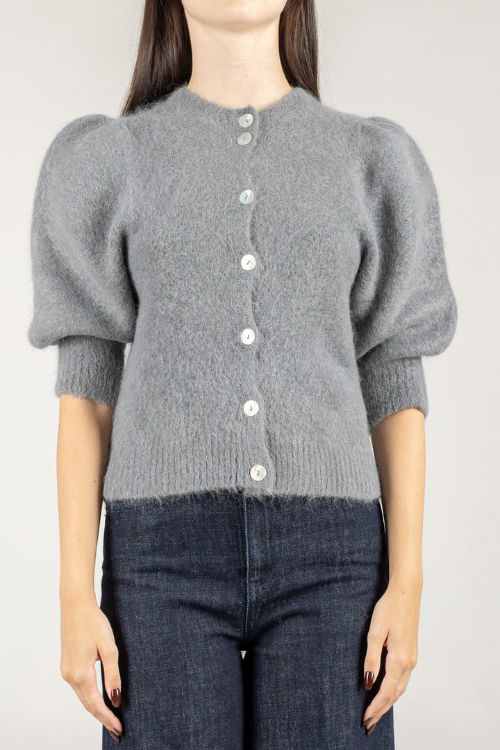 KONTATTO - 3M0873C - CARDIGAN IN MOHAIR MANICA PALLONCINO