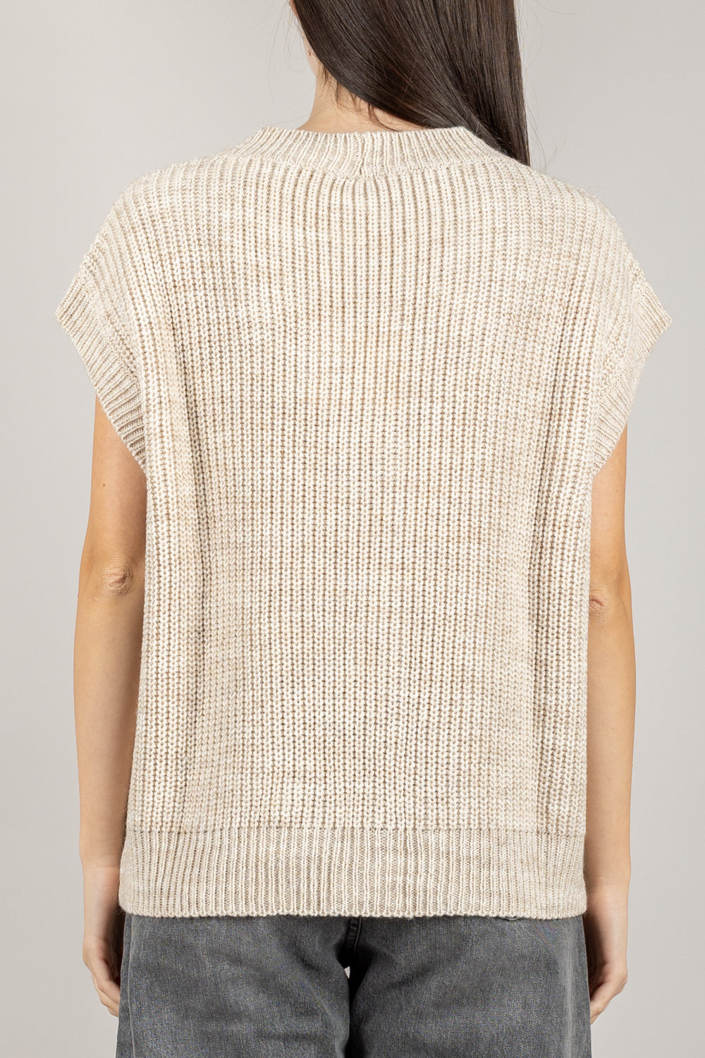 TENSIONE IN - D80941 - GILET OVER TRE BOTTONI