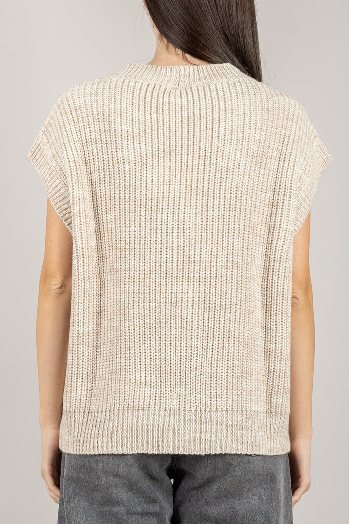 TENSIONE IN - D80941 - GILET OVER TRE BOTTONI