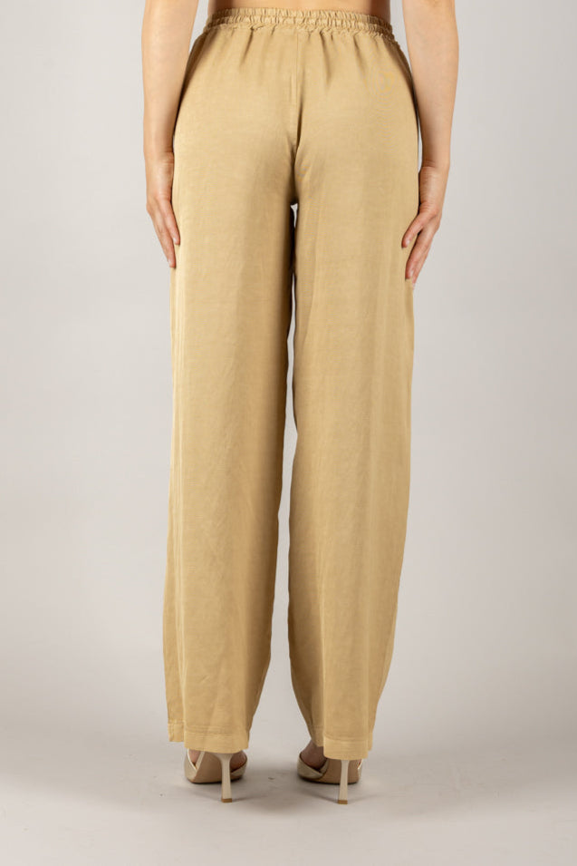 VICOLO - TD2447 - PANTALONE A PALAZZO CON COULISSE