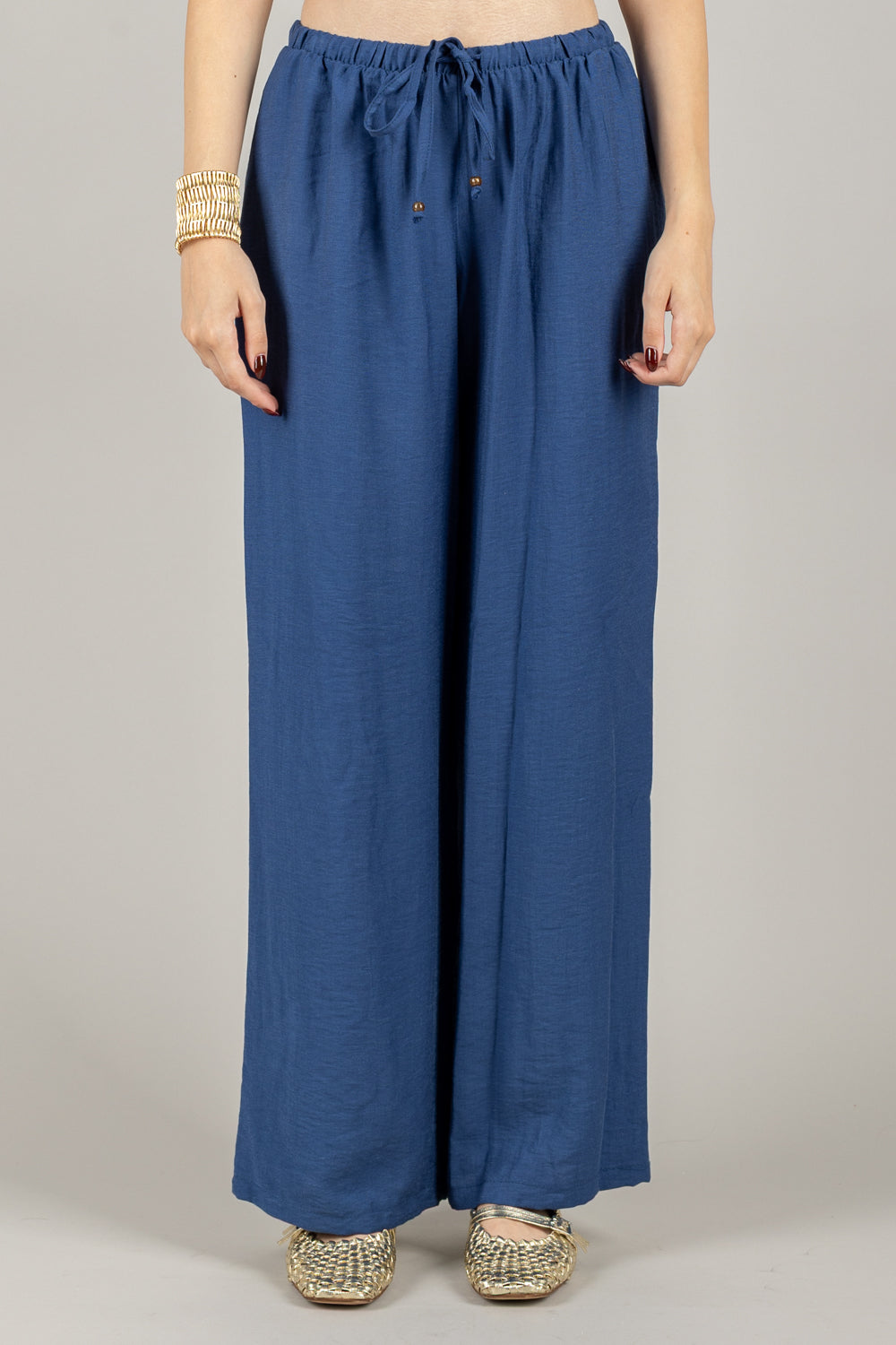 TENSIONE IN - 25P7926 - PANTALONE FLUIDO CON COULISSE