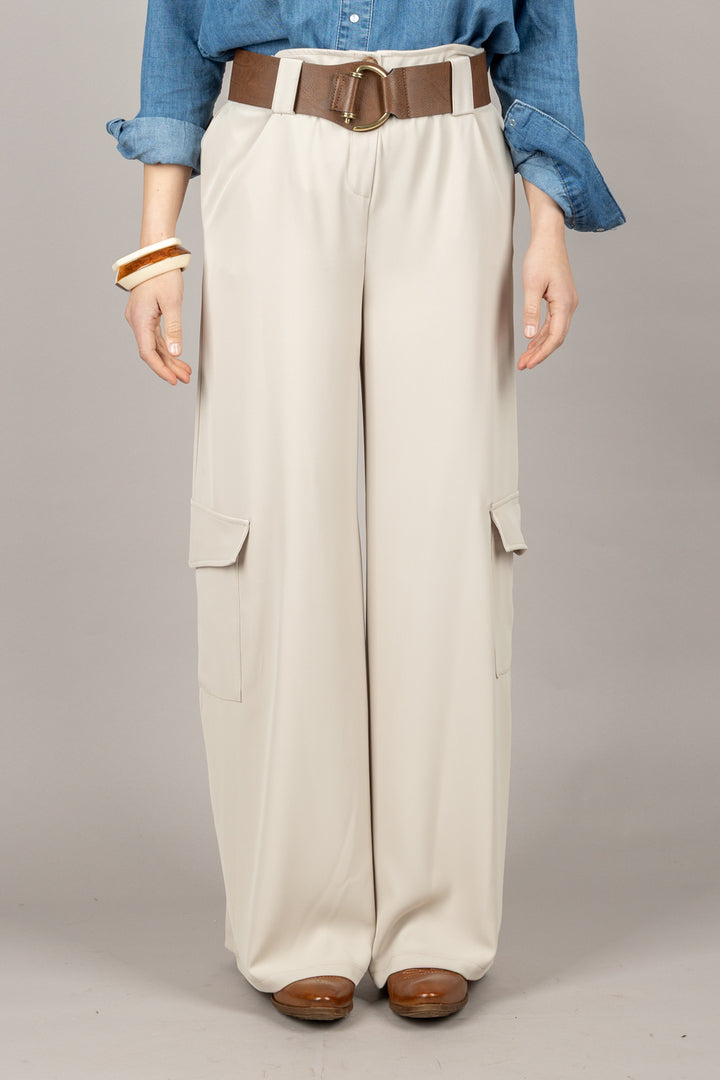 HAVEONE - PVS-N310 - PANTALONE TASCHE LATERALI CON CINTA