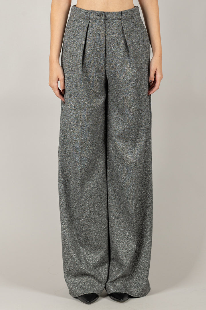 MM MaxMara - 2526786128600 - PANTALONE PALAZZO CON PINCES CALI