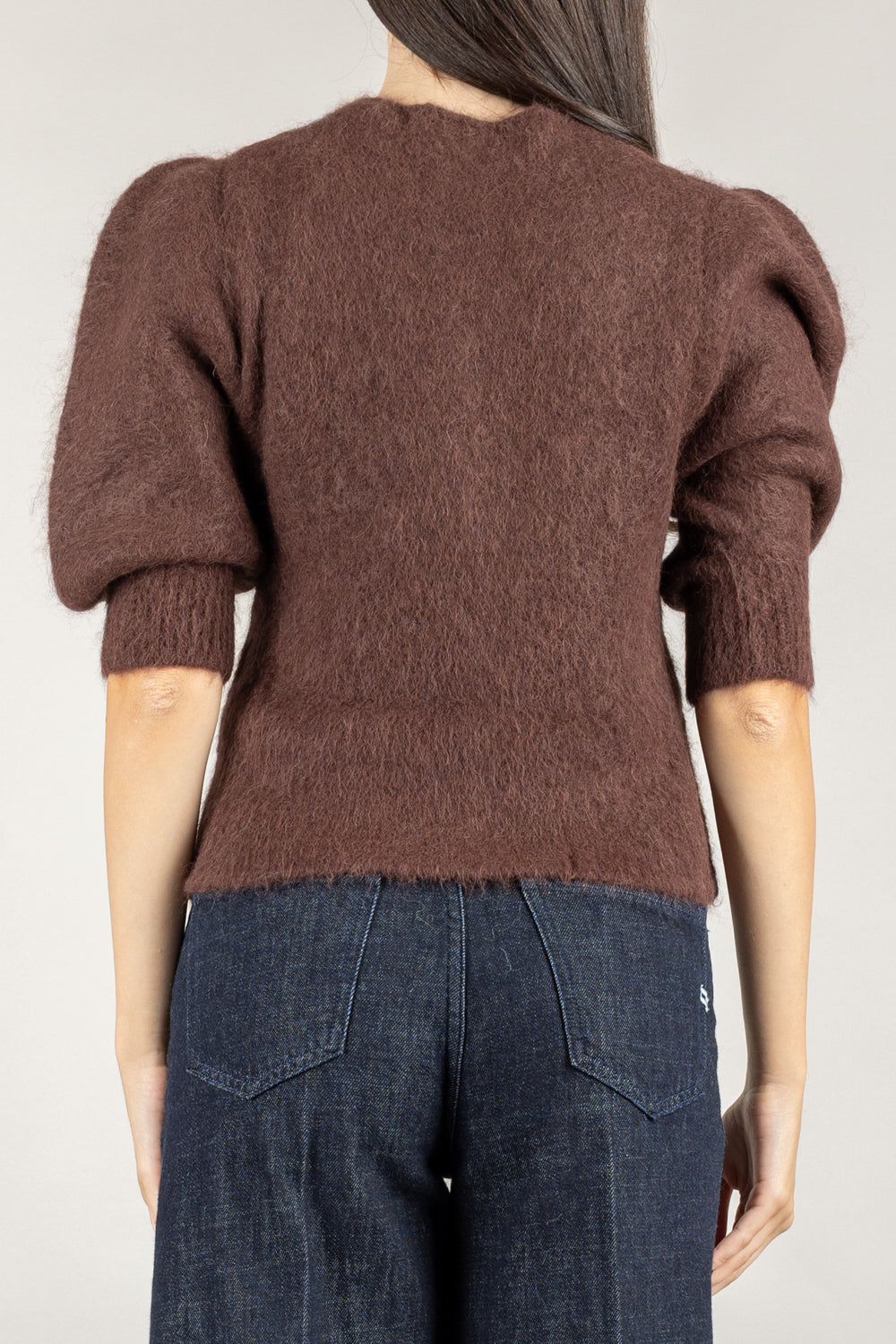 KONTATTO - 3M0873C - CARDIGAN IN MOHAIR MANICA PALLONCINO