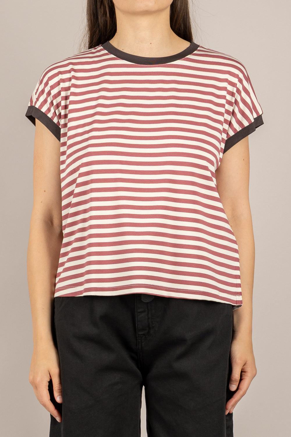 DIXIE - T262A153 - T-SHIRT A RIGHE MOSTO