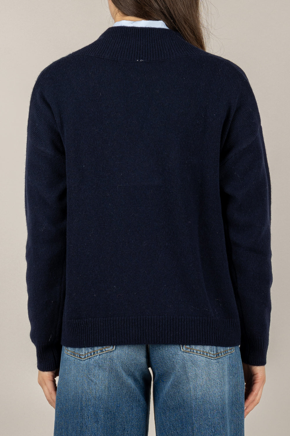 TENSIONE IN - WL785AI25 - MAGLIA SCOLLO A V IN LANA