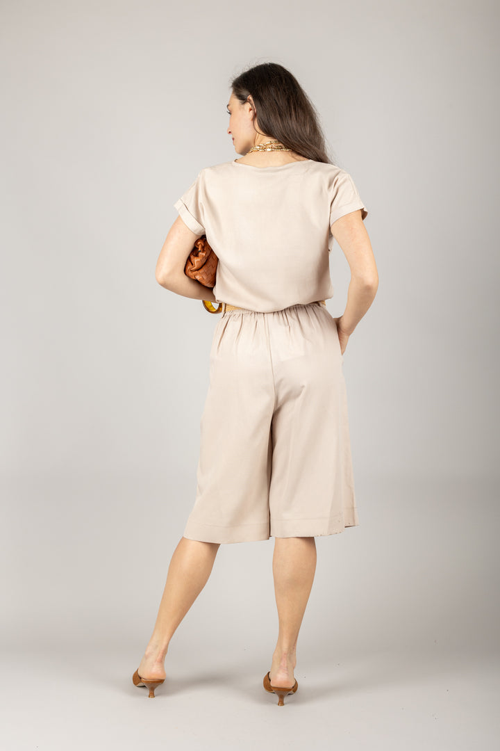 DIXIE - C881W206/P881W260 - COMPLETO BLUSA E BERMUDA CON CINTA
