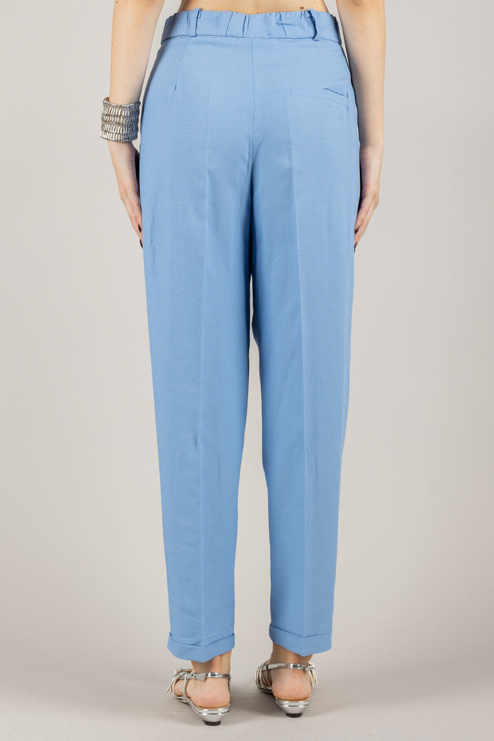 IMPERIAL - P9990085T - PANTALONE A SIGARETTA CON PINCES