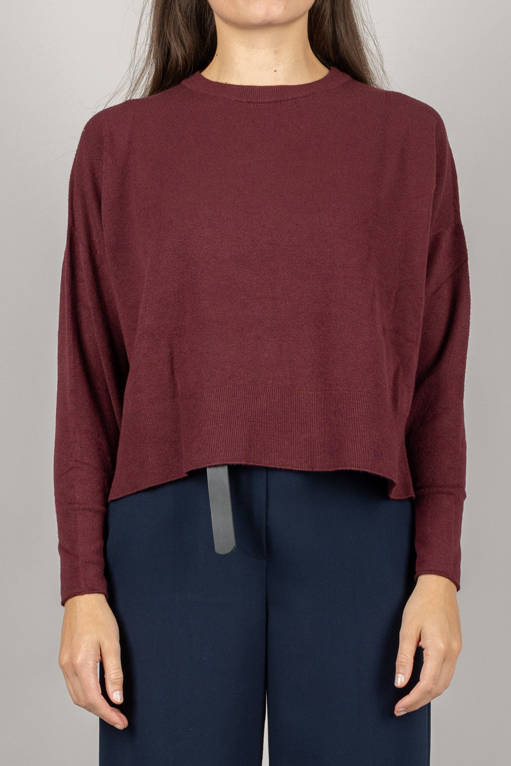 VICOLO - 44015F - MAGLIA GIROCOLLO CON POLSINI