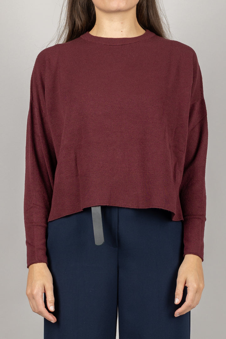 VICOLO - 44015F - MAGLIA GIROCOLLO CON POLSINI