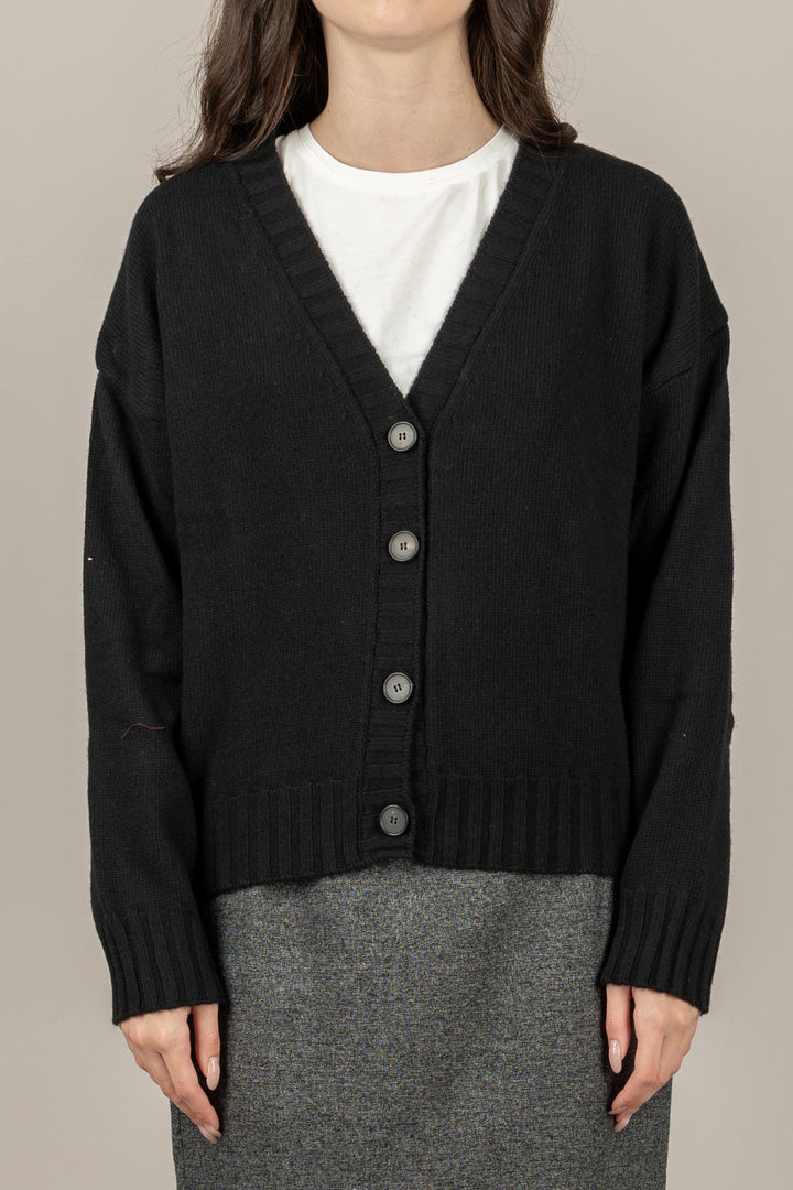 VICOLO - 77104F - CARDIGAN SCOLLO A V A COSTINE