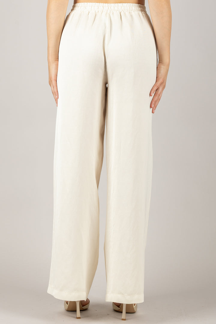 VICOLO - TD2447 - PANTALONE A PALAZZO CON COULISSE