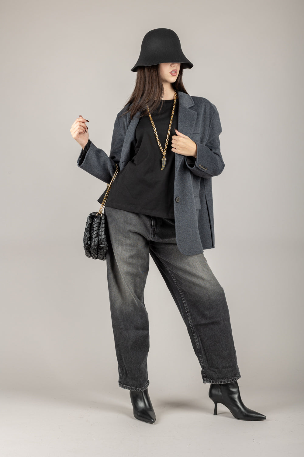 VICOLO - TF0005 - CAPPOTTO CORTO DUE BOTTONI