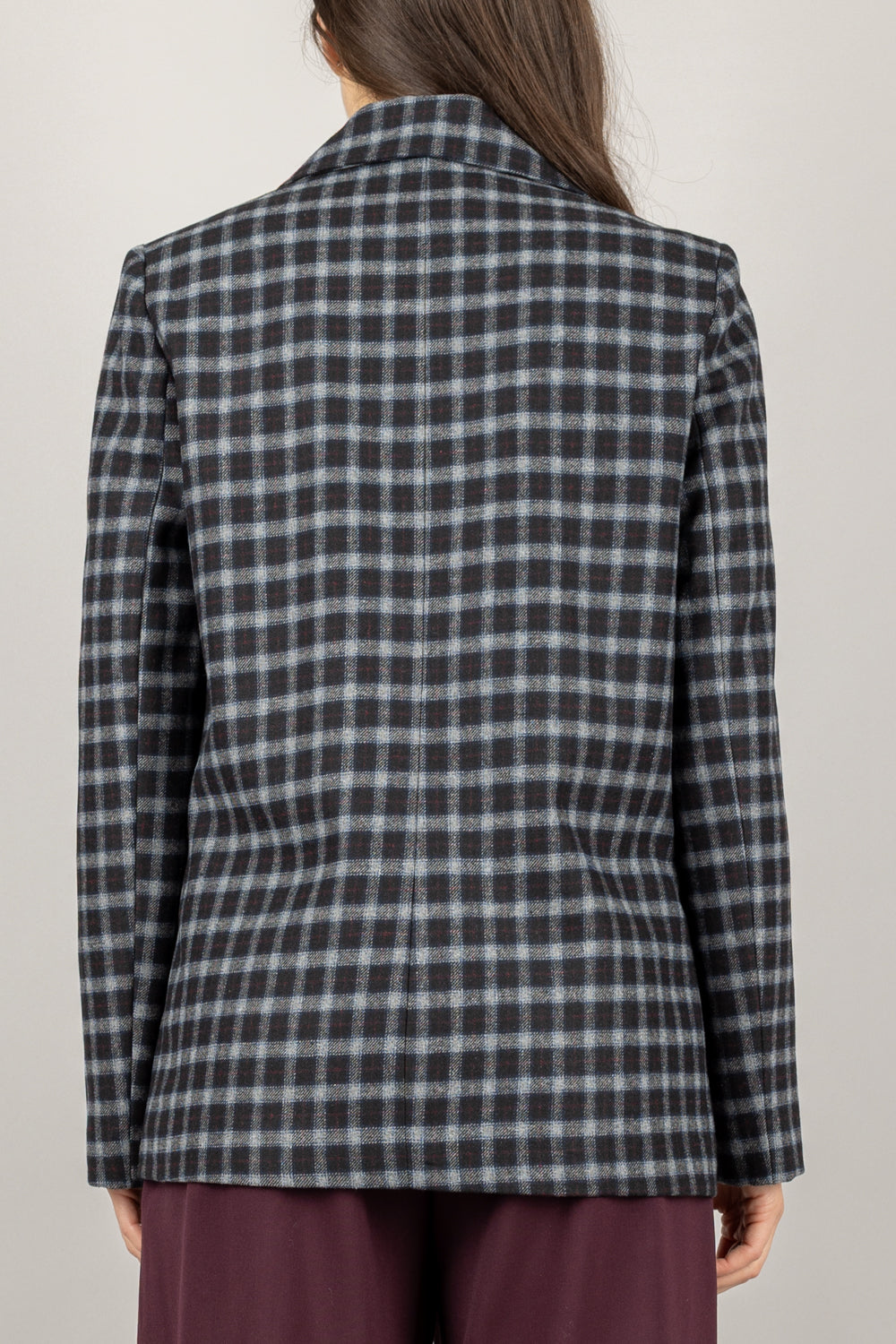 VICOLO - TF1881 - GIACCA CHECK CON SPILLE UN PETTO