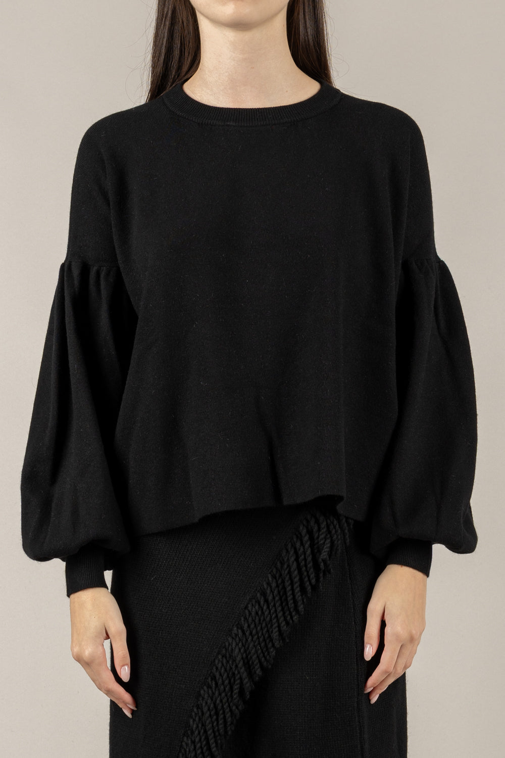 VICOLO - 22090F - MAGLIA CON MANICHE A PALLONCINO