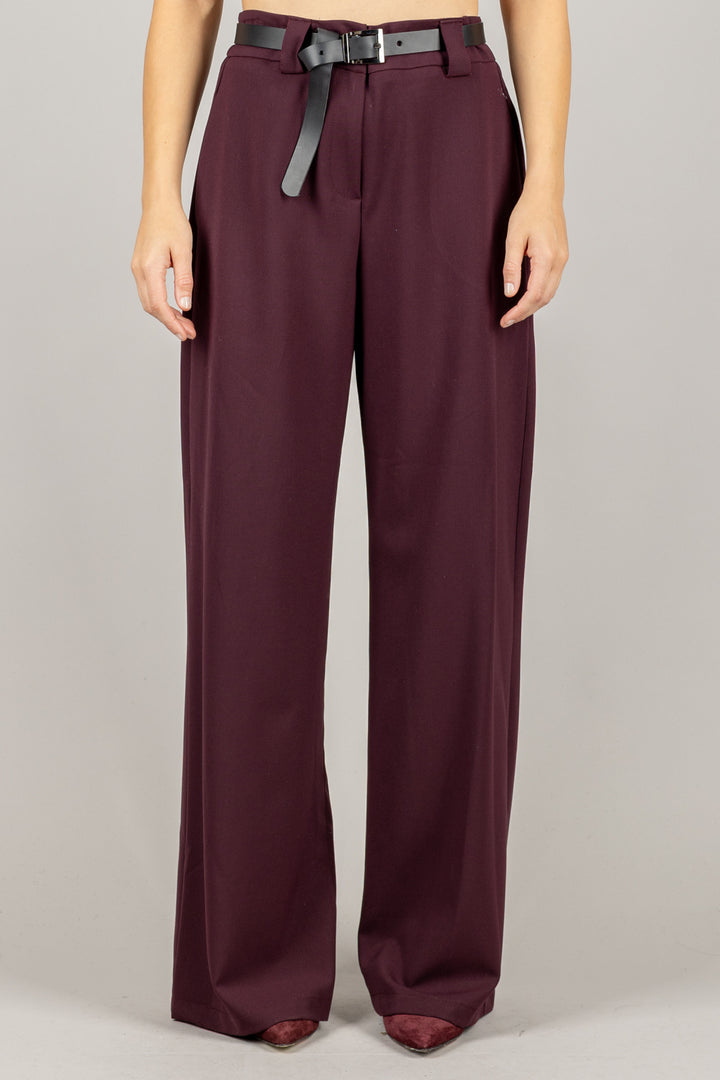 TENSIONE IN - 26P1046 - PANTALONE GAMBA DRITTA CON CINTURA