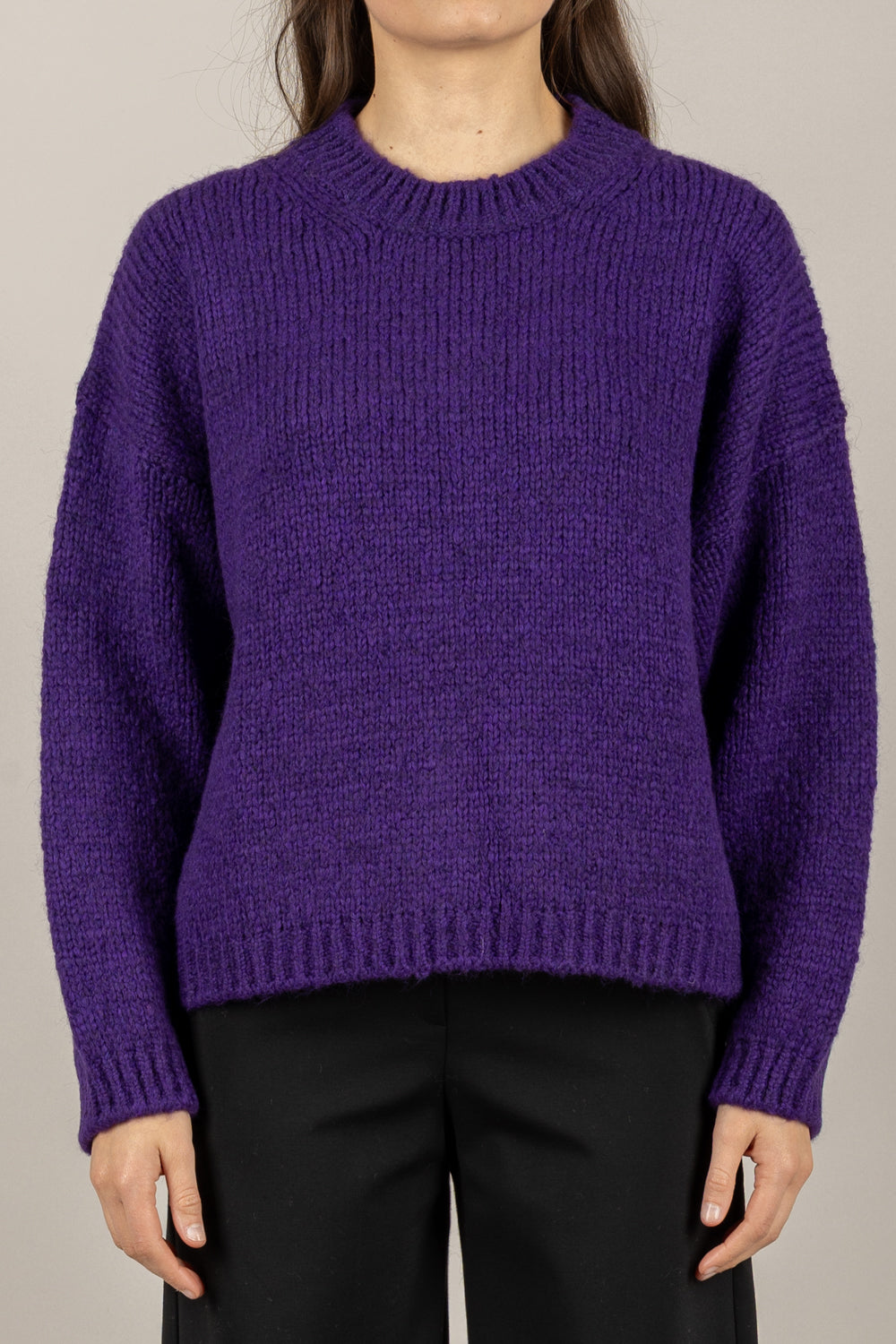 TENSIONE IN - FW25-1112-TI - MAGLIA GIROCOLLO MISTO LANA