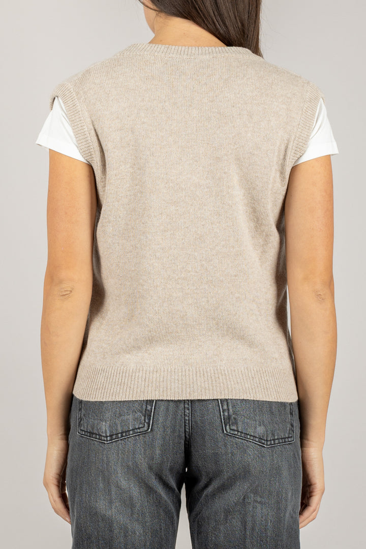 TENSIONE IN - D80968 - GILET SCOLLO A V