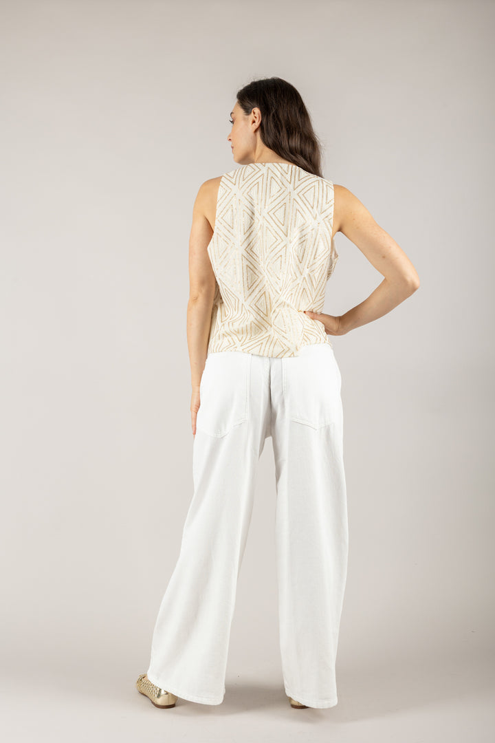 TENSIONE IN - S25JE13 - GILET APERTO FANTASIA