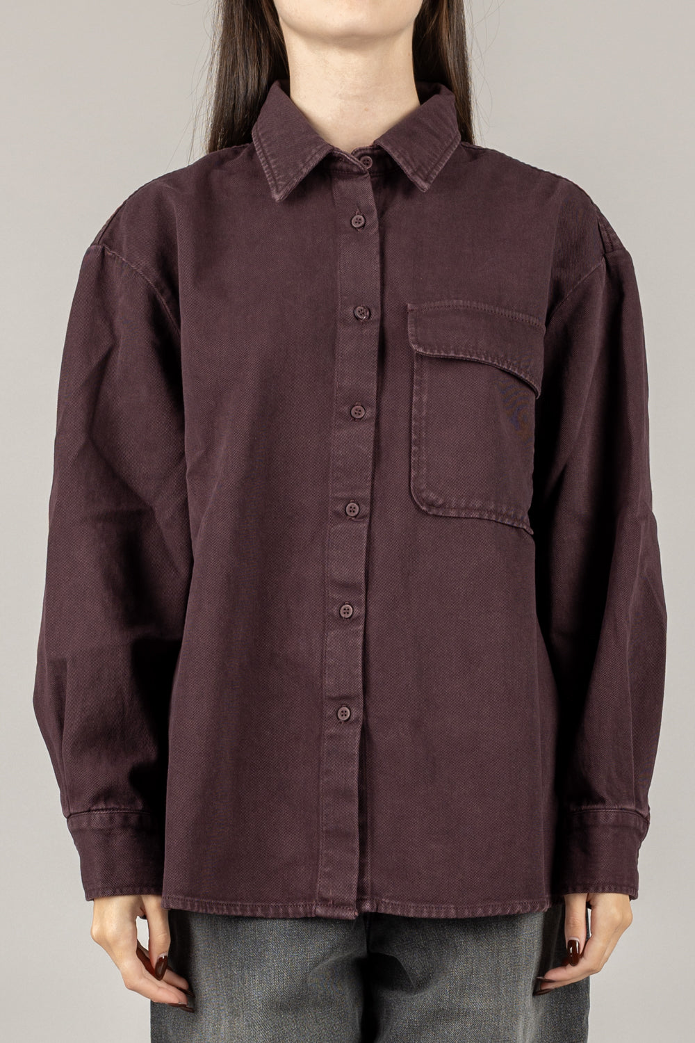 VICOLO - DF5237 - CAMICIA DENIM OVER MELINA