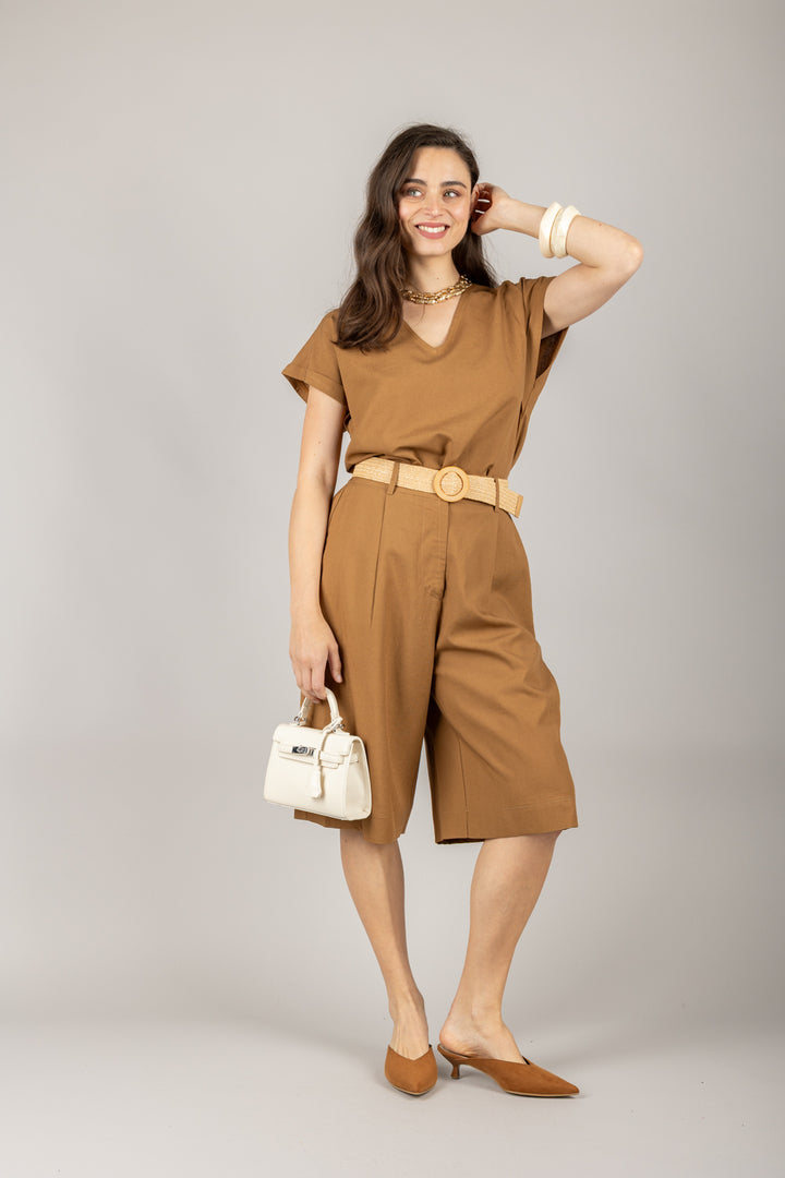 DIXIE - C881W206/P881W260 - COMPLETO BLUSA E BERMUDA CON CINTA