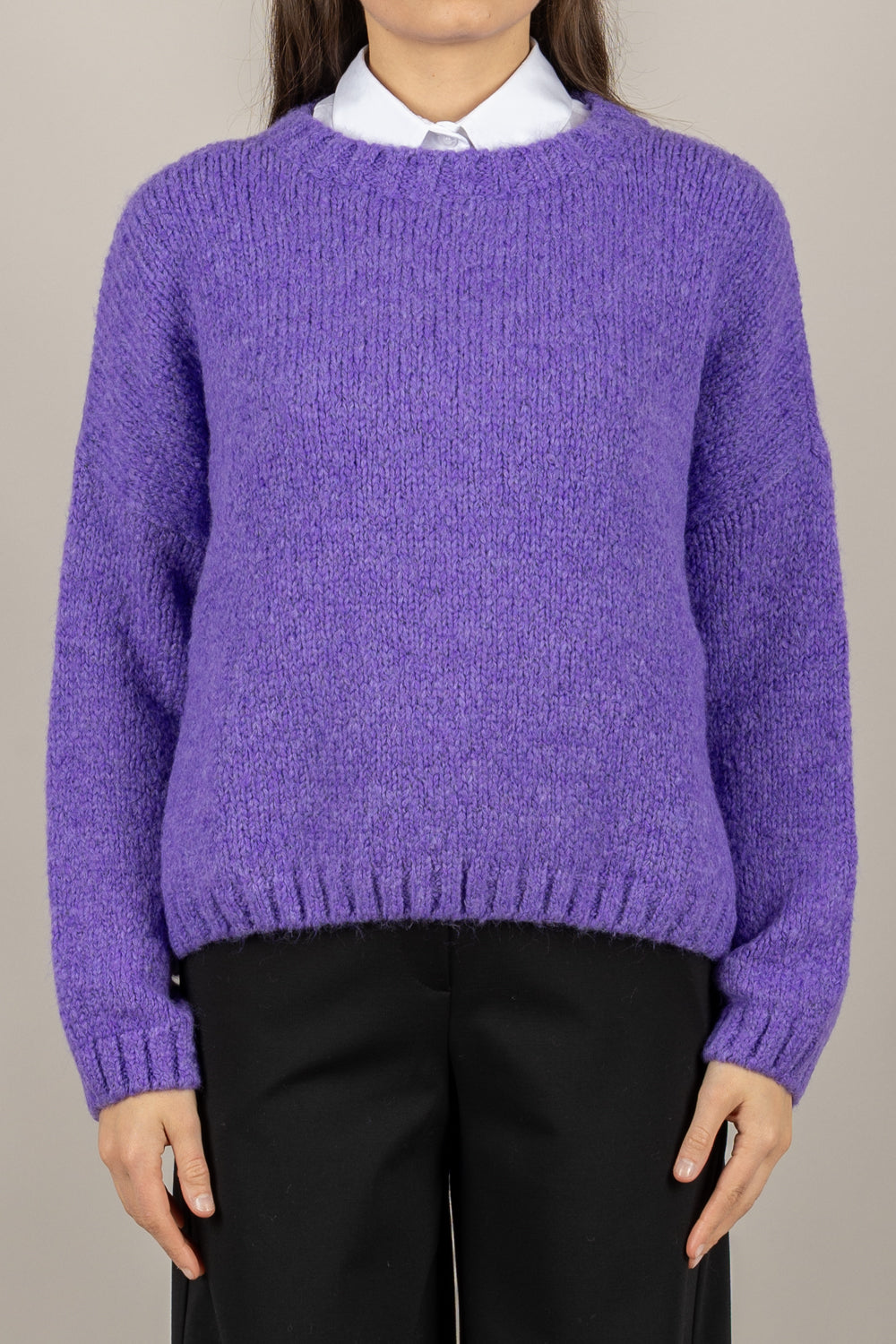 TENSIONE IN - D80379 - MAGLIA SCOLLO A BARCA