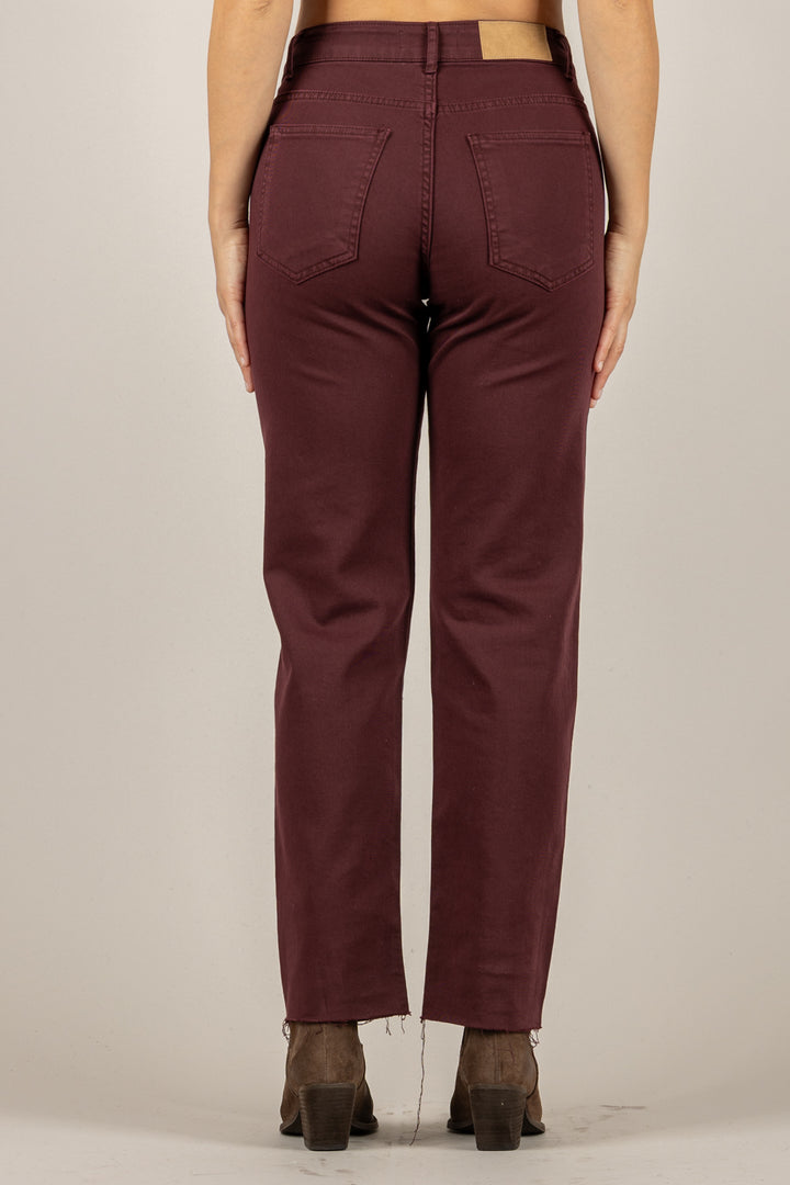 TENSIONE IN - CJ12704 - JEANS CROP TAGLIO VIVO