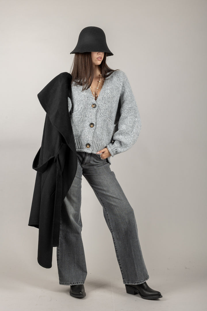 HAVEONE - JIT-P020 - CARDIGAN OVER TRE BOTTONI
