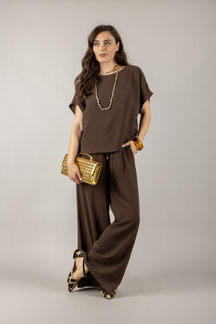 TENSIONE IN - 25C7579 - MAGLIA CROP MEZZA MANICA