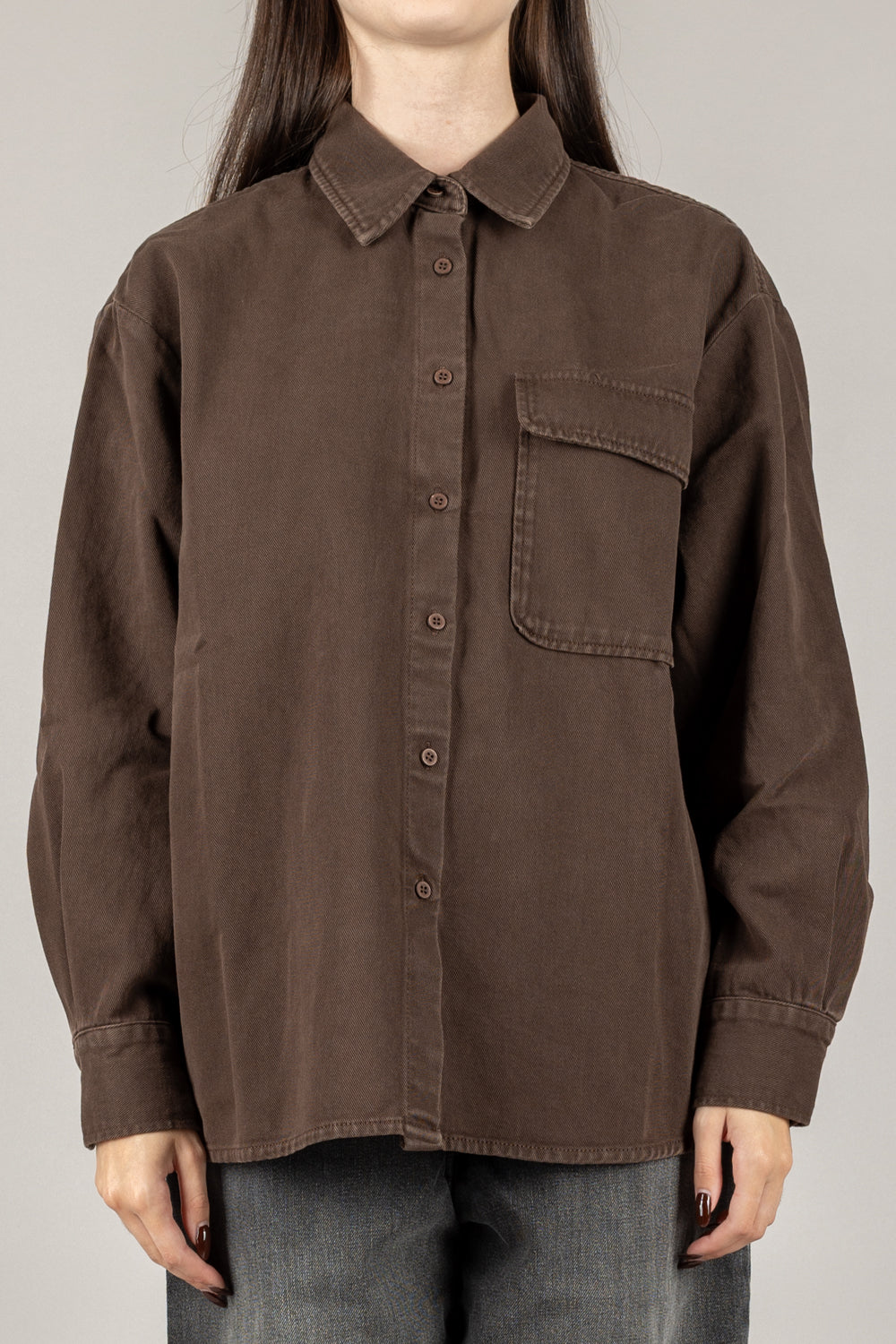 VICOLO - DF5237 - CAMICIA DENIM OVER MELINA