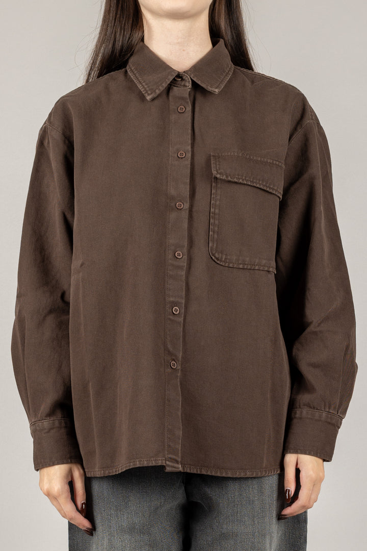 VICOLO - DF5237 - CAMICIA DENIM OVER MELINA