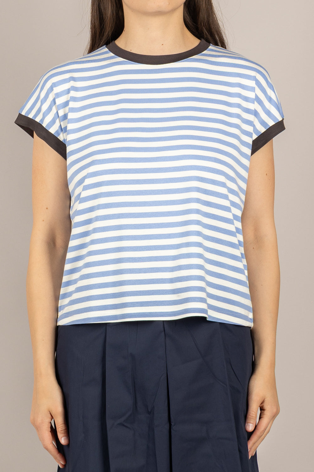 DIXIE - T262A153 - T-SHIRT A RIGHE CIELO