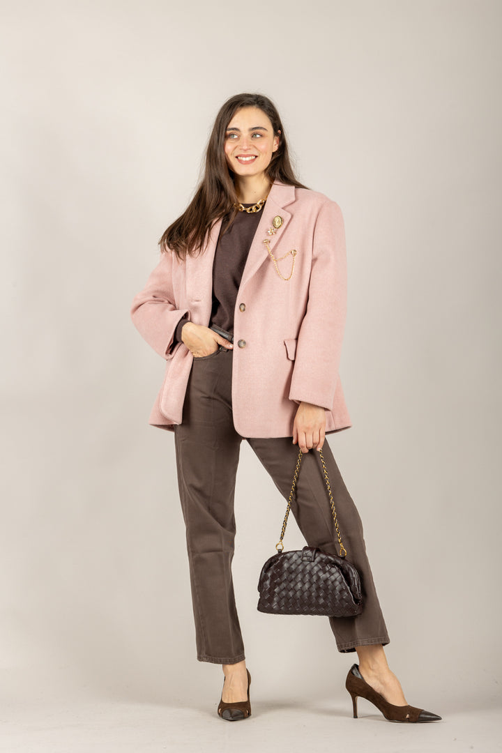 VICOLO - 22213F - MAGLIA CUT-OUT SPALLE