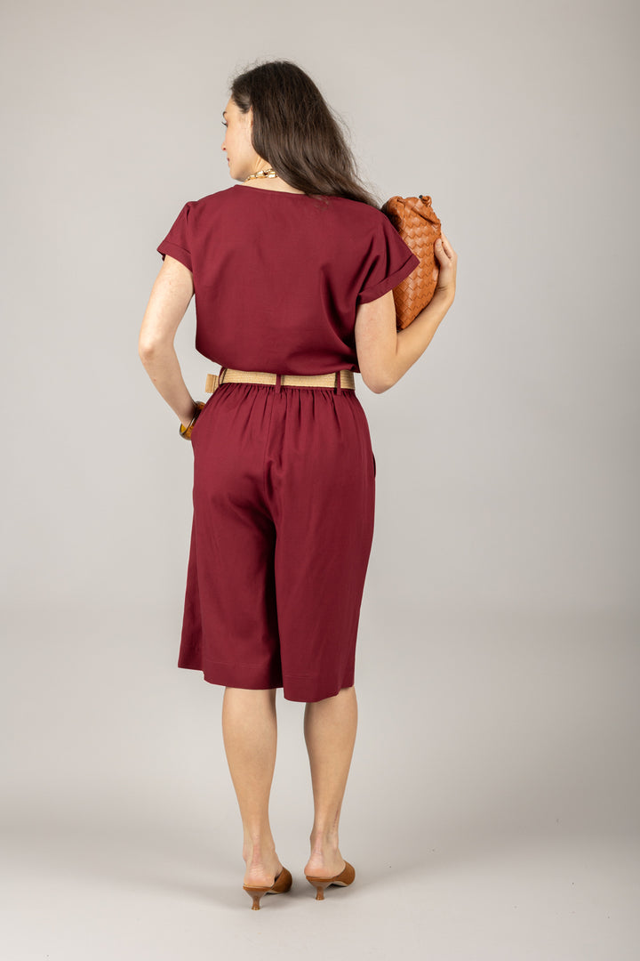 DIXIE - C881W206/P881W260 - COMPLETO BLUSA E BERMUDA CON CINTA