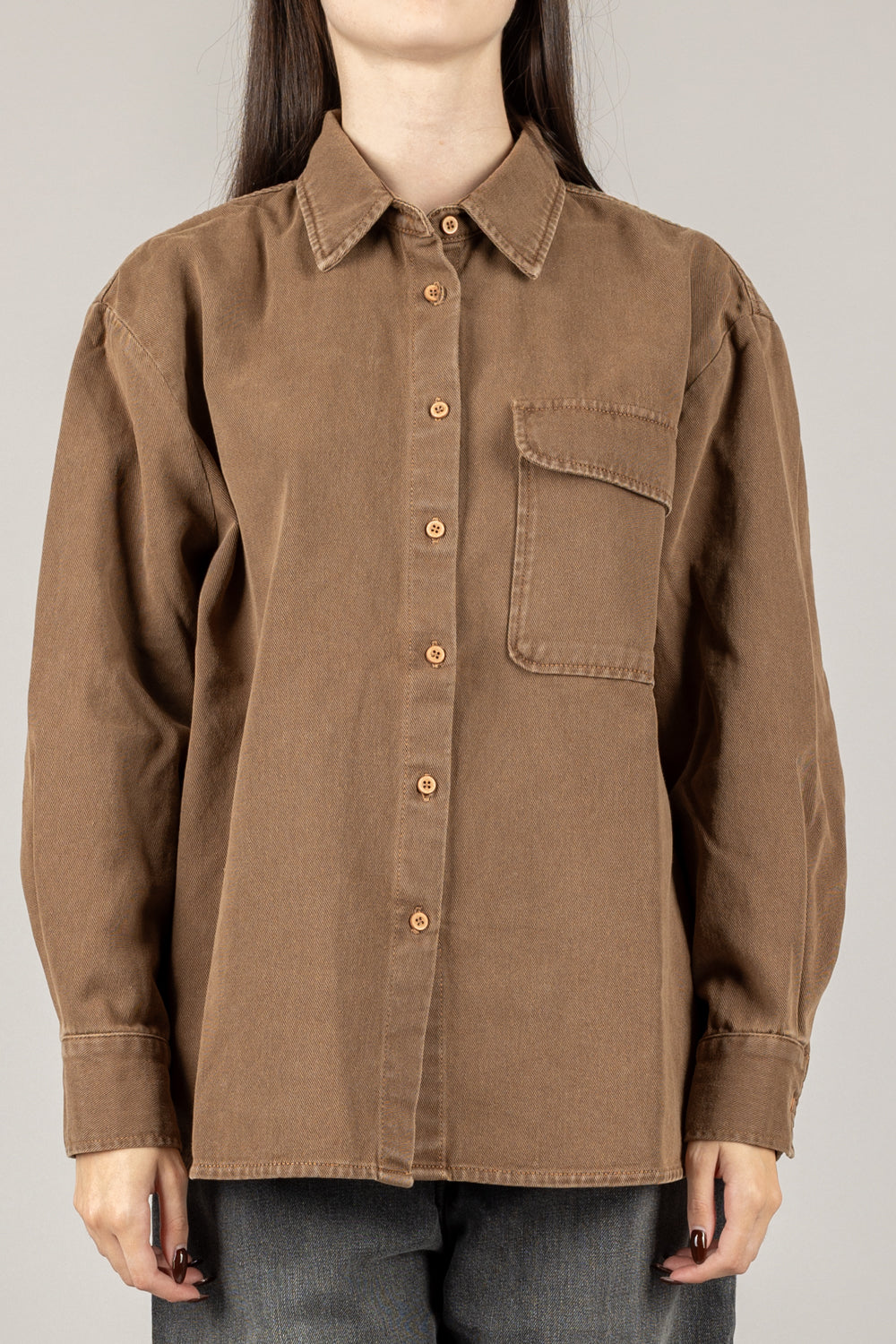VICOLO - DF5237 - CAMICIA DENIM OVER MELINA