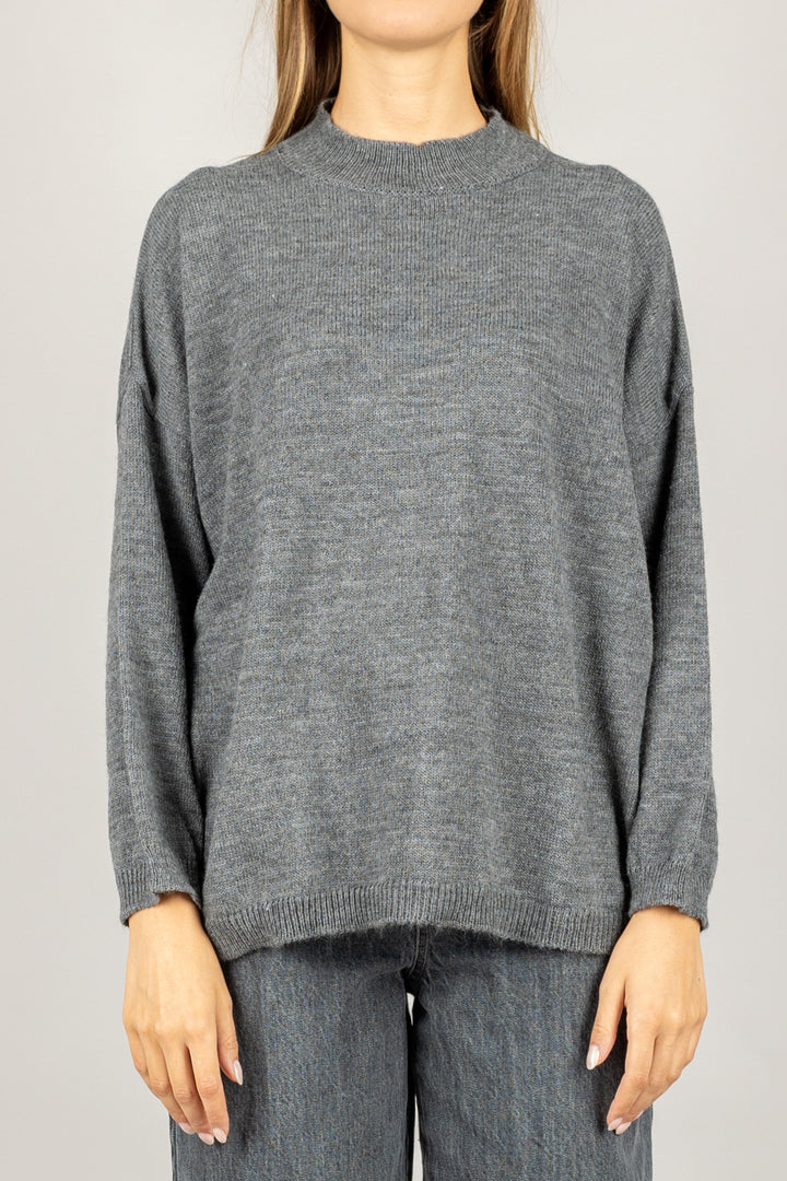 VICOLO - 77226F - MAGLIA OVER CON FRANGE