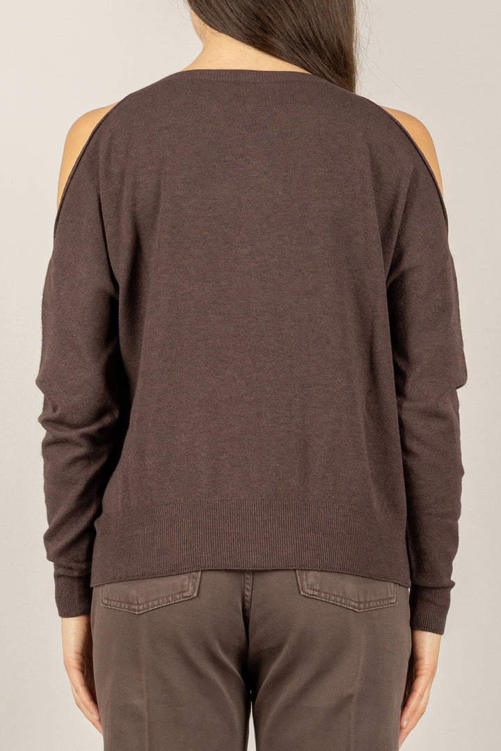 VICOLO - 22213F - MAGLIA CUT-OUT SPALLE