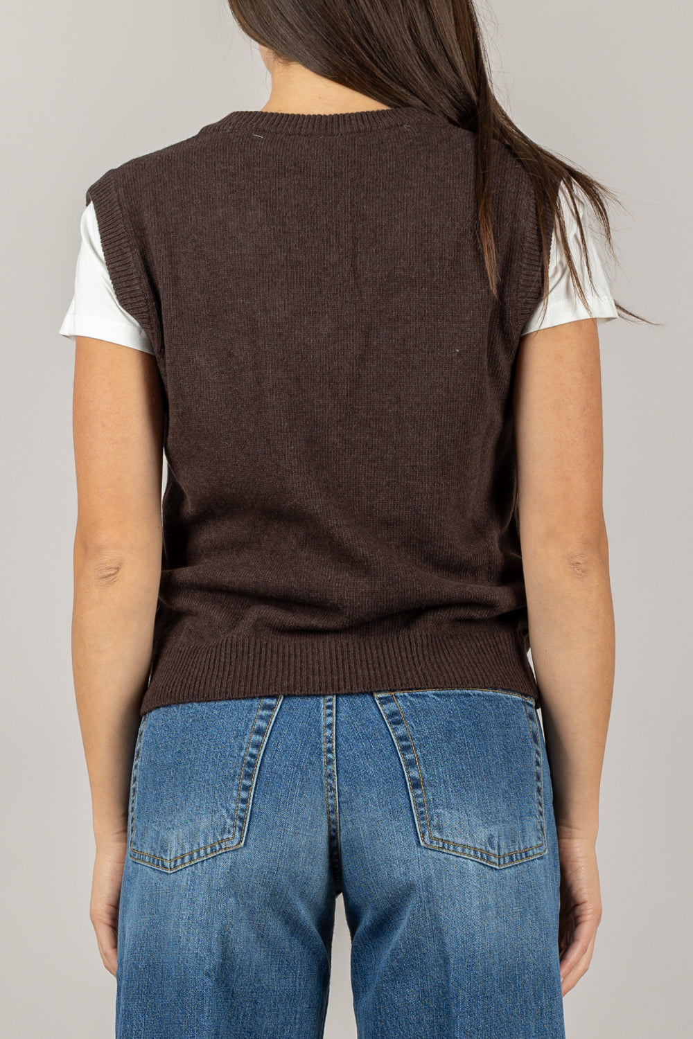 TENSIONE IN - D80968 - GILET SCOLLO A V